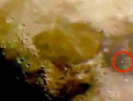 Ay'ın yüzeyindeki UFO görüntülendi