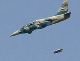 Esad'ın uçakla kaçan pilotu bomba yağdırdı