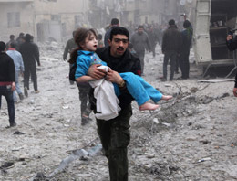 Esad vakum bombasıyla saldırdı