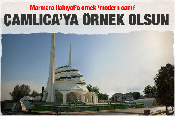 İşte modern Marmara İlahiyat Camii