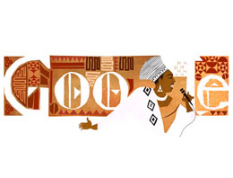 Google doodle'ını Miriam Makeba yaptı