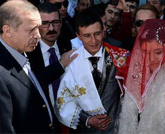 Erdoğan düğün salonuna baskın yapınca..
