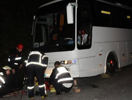 Bir otobüs dolusu insanı ölümden kurtardı