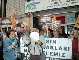 Emeklilerin Taksim protestosu!