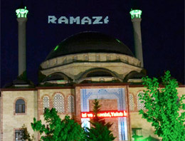 Kırıkkale'de camiye dijital LED mahya
