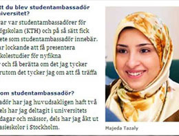 Stockholm Üniversitesi'nden başörtülü tanıtım