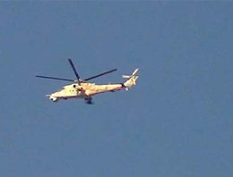 Suriye helikopteri sınıra yaklaştı
