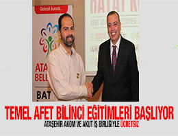 Ücretsiz temel afet bilinci eğitimi başlıyor