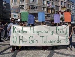 Kurban Bayramı'nı protesto ettiler