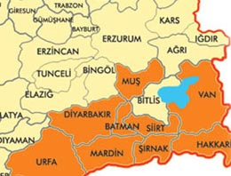 Türkiye haritasının yarısı Kürtçe olacak