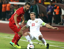 A Milli Takım Belarus maçının özeti (2-1)