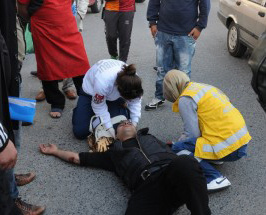 Küçükbakkalköy Fevzipaşa Caddesi'nde kaza meydana geldi