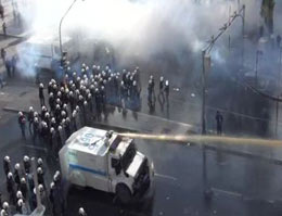 Ankara'da gazlı-TOMA'lı müdahale