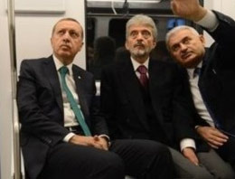 Erdoğan metroya bindi İşte o anlar