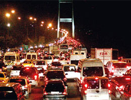 İstanbul'un trafik çilesi bitmiyor