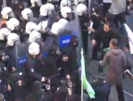 Taksim'de biber gazlı polis müdahalesi 
