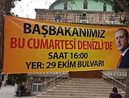 CHP istedi, Ak Parti'nin afişleri kaldırıldı