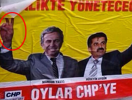 Ankara'da gizemli afiş! Yavaş'ın eline dikkat