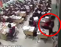 Çin'li öğrenci kendisini camdan attı! 