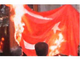 Ermenistan'da Türk bayrağına çirkin saldırı!