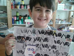 8 yaşındaki minik yetenek resim sergisi açıyor