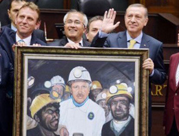 Erdoğan'a hediye edilen tabloya tepkiler çığ gibi