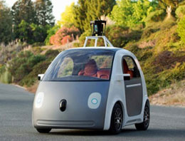 Google'dan sürücüsüz otomobil!