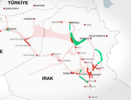 IŞİD'in işgal haritası! Tek tek aldılar