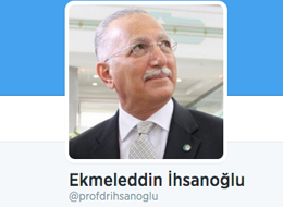 İhsanoğlu, Twitter'da sadece 1 hesabı takibe aldı