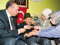 Erdoğandan gaziye hediye