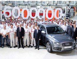Audi 6 milyonuncu quattro'yu banttan indirdi
