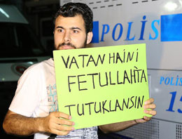 İdris Naim Şahin'e adliye önünde protesto