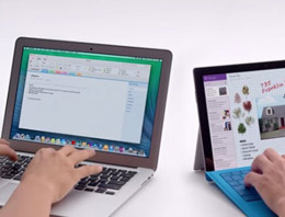 Microsoft ve Apple'ın  atışması