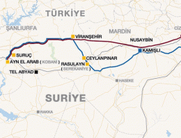 Kobani son durum Peşmerge'nin geçiş rotası çizildi
