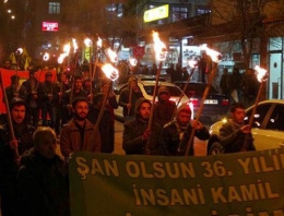 Tunceli'de meşaleli PKK kutlaması!