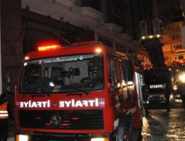 Beşiktaş'ta otelde yangın paniği!