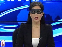 Halk TV spikerinden maskeli 17 Aralık protestosu!
