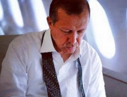 Erdoğan'ın uçağı havada 2 tur attı!