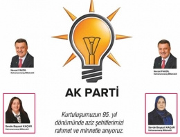 AK Parti kutlamasında başörtüsü kizi