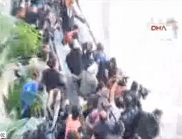CHP'lilerin yürüyen merdivendeki zor anları