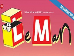 Reklam tadında bayram kutlaması LeMan'ın kapağında