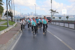 Tarihi Yarımada'da bisikletle sağlık turu