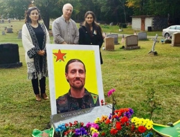 Kobani'de öldü Washington’da gömüldü
