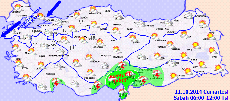 hava durumu, türkiye geneli hava durumu, marmara hava durumu, istanbul hava durumu