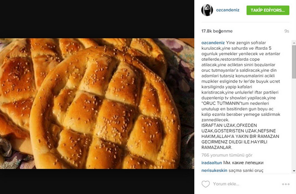 özcan deniz ramazan ayı mesajı ıntagram.jpg