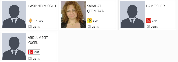 derik seçim sonuçları, mardin deril seçim, seçim sonuçları, seçim sonuçları 2014, 30 mart yerel seçim, 