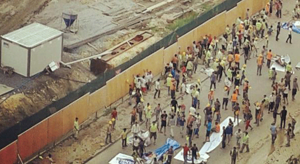 halkalıda işçi eylemi son dakika