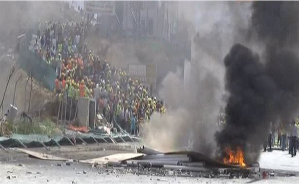 inşaat işçileri halkalıda eylem yapıyor son dakika