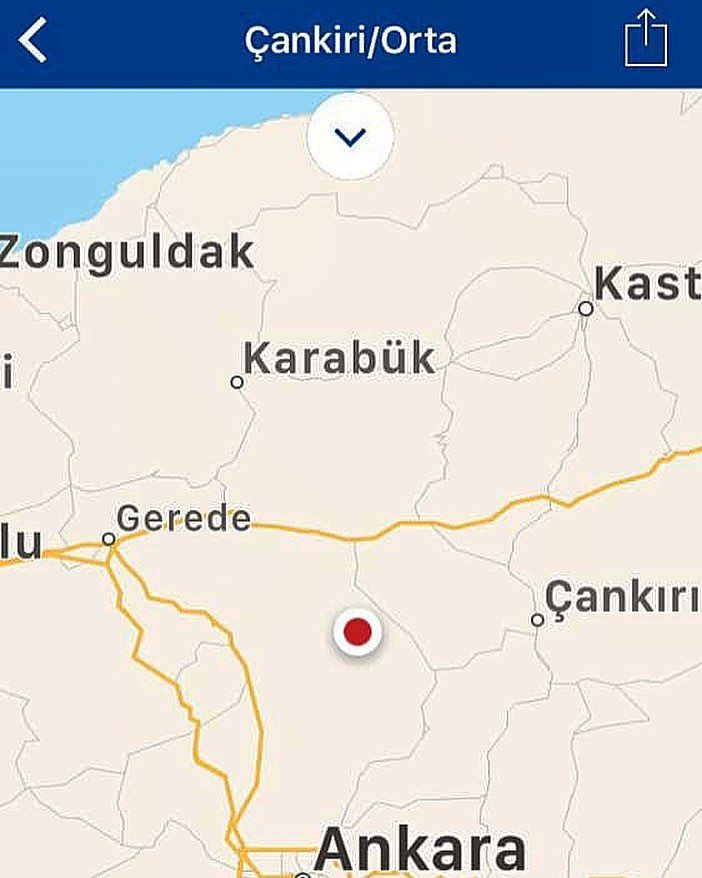 Çankırı'da peş peşe depremler Okullar tatil edildi