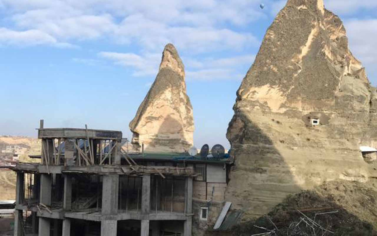 Kapadokya’daki otel inşaatı durduruldu